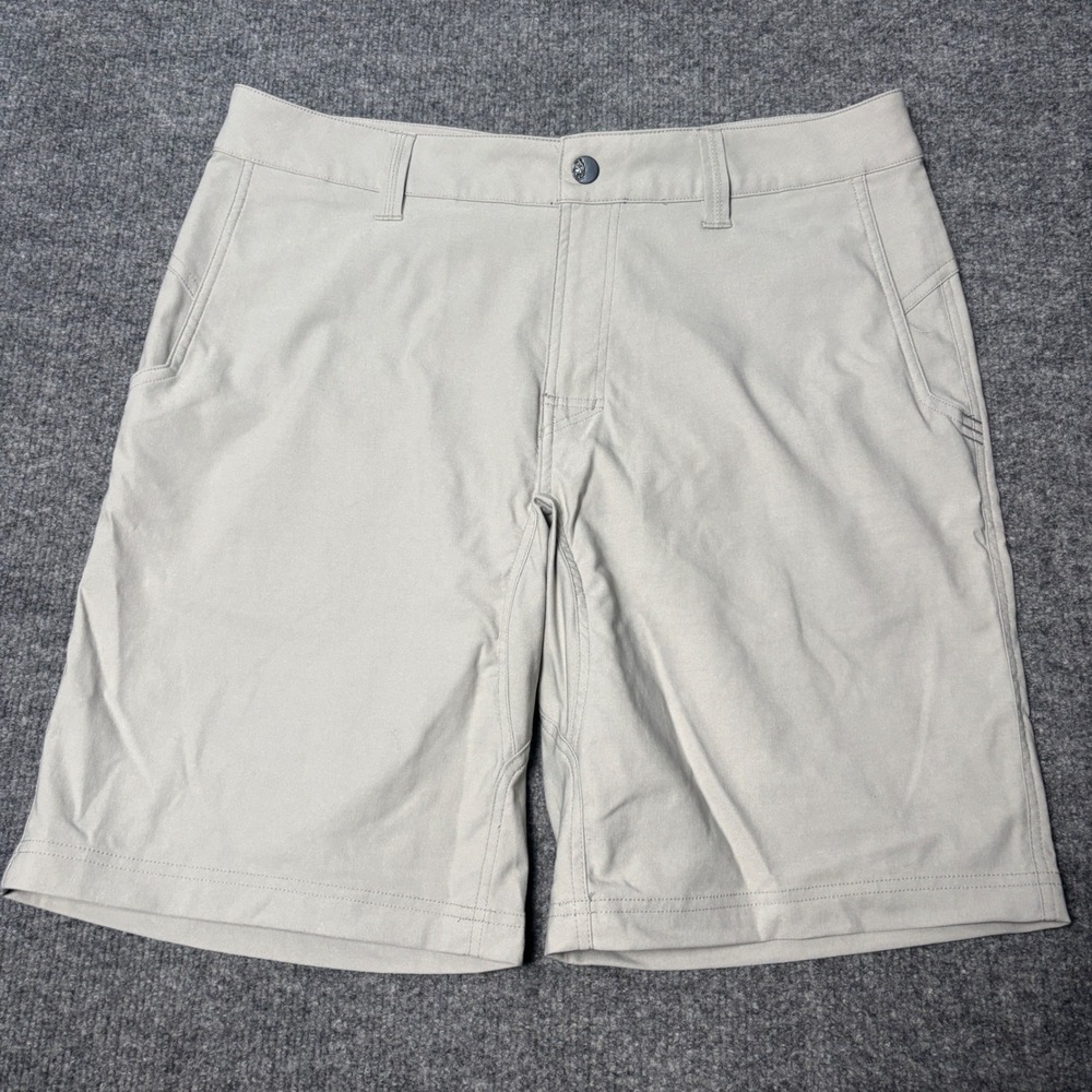 Stio Performance Hiking Shorts Mens 34 Gray Coburn 9" Tech Stretch Golf Gorpcore